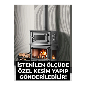แก้วเซรามิกขนาด26x14ที่ทันสมัยสำหรับใช้ในร่มและเตาผิงกลางแจ้งเตา/ครัวพร้อมชิ้นส่วนเตาผิงทำจากไม้ - Product Image 2