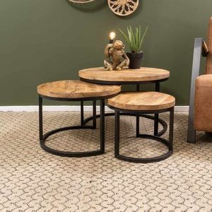 ชุดโต๊ะกาแฟโลหะแบบทันสมัยสำหรับห้องนั่งเล่นของครอบครัวโปรโมชั่นพิเศษเฟอร์นิเจอร์บ้านหลายแบบ - Product Image 1