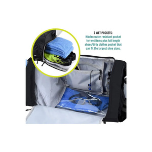 Sac de sport de grande capacité avec compartiment pour chaussures – Sac de voyage et de fitness personnalisé pour hommes |   Sac de sport de haute qualité en gros - Product Image 4