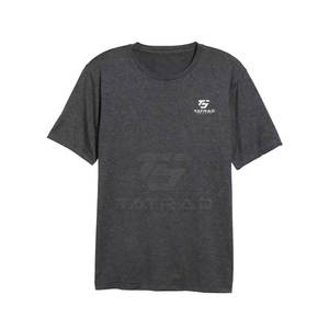 T-shirts pour hommes en coton 100% uni teint en fil, col rond, de haute qualité, vêtements de sport, coupe régulière, manches courtes, respirant, séchage rapide - Product Image 3