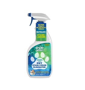 Simple Green Éliminateur de taches et d'odeurs pour animaux de compagnie, formule enzymatique, flacon pulvérisateur de 32 fl oz - Product Image 1