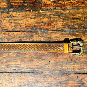 Ceinture de compétition classique de luxe unisexe en cuir pleine fleur de vache, style western ranching, avec boucle amovible en alliage de zinc en forme de couronne - Product Image 6