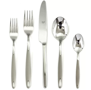 Juego de cubiertos de acero hechos a mano de La India, juego de cubiertos reutilizables populares para el hogar con OEM ODM, cubiertos americanos abstractos personalizados - Product Image 2