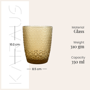 Ensemble de 6 verres à boire vintage à motif floral élégant pour votre collection de verrerie - Product Image 3