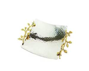 ชามโลหะสำหรับอาหารดีไซน์เรียบง่ายชามเสิร์ฟทรงกลมเครื่องครัวโลหะแบบคลาสสิก - Product Image 1