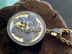 Colgantes y dijes de joyería fina de alta calidad, colgante de moissanita VVS de corte redondo, colgantes finos de estilo Hip Hop - Product Image 2