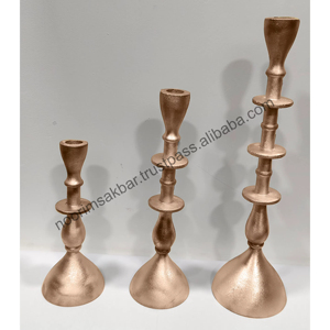 เชิงเทียนอะลูมิเนียมบริสุทธิ์คุณภาพสูง ปี 2026 สีดำและสีทอง ดีไซน์หรูหรา มีจำหน่ายสำหรับขายส่ง - Product Image 2