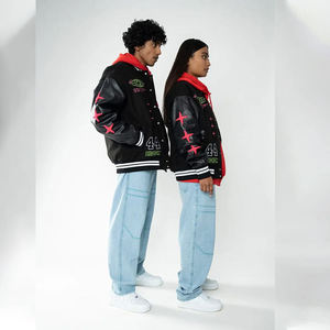 Fabricant sur mesure, vestes de baseball en cuir vintage de haute qualité pour hommes, pour l'hiver et l'automne, style varsity - Product Image 6