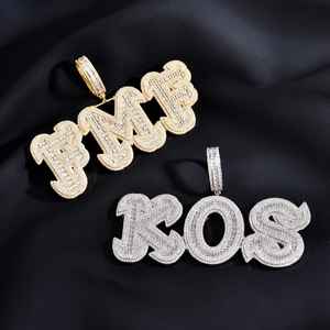 Pendentif Hip Hop personnalisé personnalisé Pendentifs en argent sterling 925 Pass Tester VVS Leb Grown Diamond Ice Out Lettre Nom Pendentif - Product Image 2