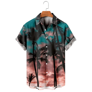 Nueva camisa de manga corta para hombre, camisa de playa estampada informal suelta, camisa de manga corta hawaiana - Product Image 5