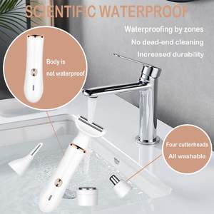 Rasoir électrique pour femme, lame unique, utilisation humide/sèche, tondeuse bikini, épilation indolore pour le visage, les jambes, le nez - IPX7 - Product Image 6