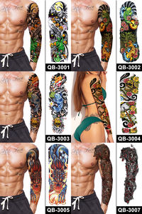 Autocollants de <span class=keywords><strong>tatouage</strong></span> temporaire étanches super grands pour hommes et femmes Application <span class=keywords><strong>bras</strong></span> complet et demi-<span class=keywords><strong>bras</strong></span> <span class=keywords><strong>épaule</strong></span> pour le corps et le visage - Product Image 3