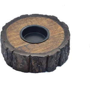 Portavelas de madera y velas votivas velas de té hechas a mano para boda rústica Baby Shower - Product Image 6