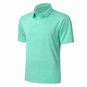 Polo de golf à manches courtes coupe ajustée pull polo à séchage rapide pour hommes pour hommes adultes - Product Image 1