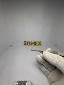 Pinzas para extensiones de pestañas-Suministro de pestañas de acero japonés (oro) - Product Image 6