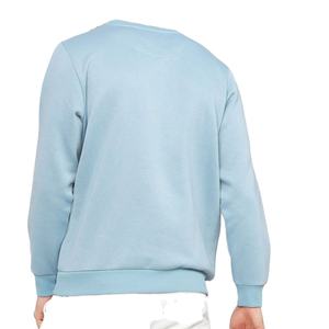 Vente en gros de sweatshirts unisexes 100% coton molletonnés épais avec tissu personnalisé doux sweatshirts à col rond unis personnalisés - Product Image 2