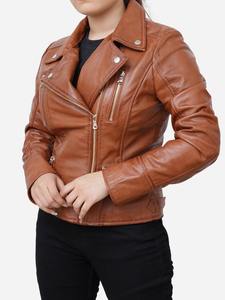 Nuevo último diseño de chaquetas cortas de cuero de moda de Invierno para mujer chaqueta de cuero genuino para damas - Product Image 5