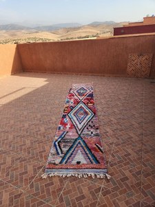 Alfombra de Lana Anudada a Mano Estilo Marroquí, Alfombra Persa con Borlas para Sala de Estar, Dormitorio, Comedor, Pasillo, Pelo Medio - Product Image 6
