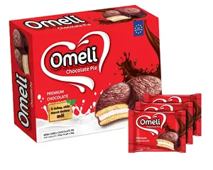 Оптовая продажа шоколадных пирогов/шоколадных пирогов высокого качества Omeli Brand - 300 г, оригинальные вкусы, экспортер из Вьетнама