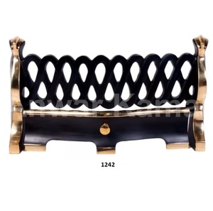 Cubierta protectora de chispa para chimenea decorativa resistente de latón antiguo para decoración del hogar de la sala de estar - Product Image 3