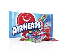 Pack Air Heads Variety Mini Bars 32.17 Onces Emballés Individuellement Assortiment de Fruits Aigres Menthe Fruité Goutte Guimauve Bonbons en Vrac