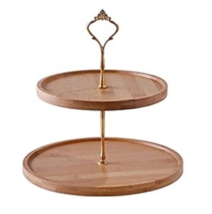 Support à gâteau en métal au design classique de la meilleure qualité avec deux pneus Accessoires de cuisine Plateau à gâteaux - Product Image 3