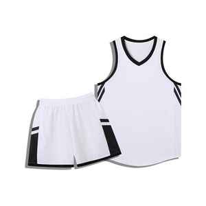 Usine en gros Top uniformes de basket-ball 100% Polyester personnalisé respirant maille maillot de basket-ball pour les hommes de grande taille - Product Image 5