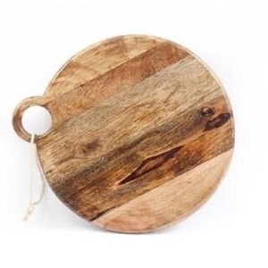 Planche à découper en bois d'acacia avec poignée Planche à charcuterie en bois Bloc à découper de cuisine pour viande fromage légumes pain fruits - Product Image 5