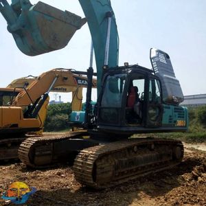 Excavatrice KOBELCO SK380D d'occasion, temps de travail élevé, vente chaude, prix réduit, poids opérationnel de 7 tonnes, moteur Volvo, boîte de vitesses, PLC - Product Image 2