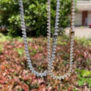 Collar de diamantes corte corazón unisex - Product Image 3