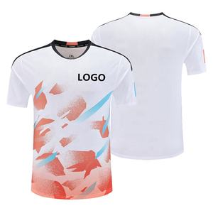 Maillots de badminton personnalisés pour hommes et femmes, impression numérique complète par sublimation, t-shirts bleus de haute qualité, t-shirts de tennis pour enfants - Product Image 2