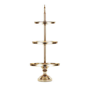 Top tendance plaqué or # support à gâteau de niveau miroir accrocheur outil en métal poli produit d'usine direct - Product Image 1