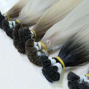 Wholesale 100g Remy Human Hair <b>Extensions</b> Custom Colors I-Tip Tangle-Free Cuticle Aligned Vietnamese Hair Natural Straight - Product Image 6