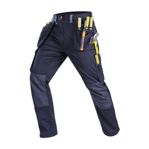 Pantalones de trabajo para hombre, pantalones de trabajo multibolsillos resistentes al desgaste de algodón, pantalones Cargo funcionales de fábrica para trabajadores de otoño e invierno - Product Image 2