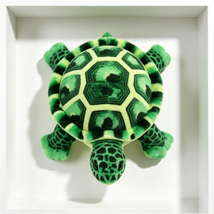 Customized Realistic Green Tortoise Plush <b>Toy</b> with Printed <b>Turtle</b> Shell Pattern Soft Plush Fabric Mesh Lining Birthday Gift - Product Image 3