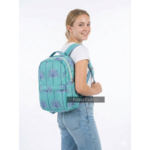 High Quality Hand-Block Printed Quilted Cotton Bohemian College Portable Lightweight Medium Capacity Ethnic Indian Floral - Product Image 1