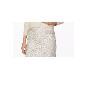 Cardigan Casual Bianco da Donna Tommy Hilfiger con Maniche a Bottoni, Lunghezza Corta, Taglia S, Fantasia Stampata - Product Image 3