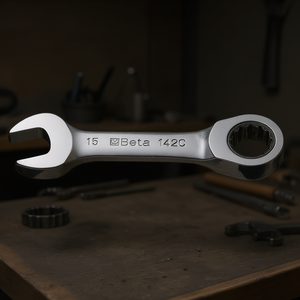 Llaves Combinadas de Trinquete Cromadas con Extremo Abierto y Extremo Anillado - Product Image 3