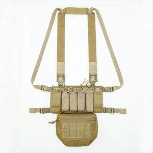 Bolsa de chaleco de caza con aparejo de pecho de nuevo diseño con almacenamiento de extensión funcional para aparejo de pecho táctico con bolsa de Radio - Product Image 3