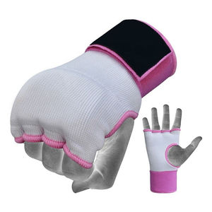 Gants de MMA en cuir lacés multifonctionnels avec logo personnalisable, rembourrage en gel, fermeture et bandages absorbants l'humidité - Product Image 1