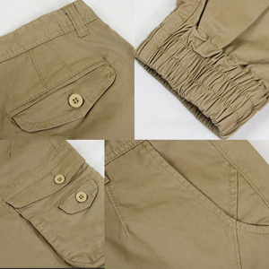 Pantalon Homme Léger Multi-Poches Coupe Slim Taille Élastique Plissé Devant Imperméable Séchage Rapide Haute Qualité Personnalisé Vente en Gros - Product Image 4
