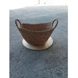 Cajas de almacenamiento multifunción sostenibles de 54 piezas, contenedores de Color Natural, jacinto de agua, diseño de espina de pescado Ovalada para almacenamiento de bebidas y frutas - Product Image 1