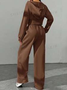 New Trending <b>Gothic</b> Fashionable Luxury Waterproof Breathable Washed Quick Dry Woolen Zipper <b>Hoodie</b> Track Suit Active Wear - Product Image 2