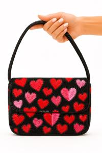 Bolso de Hombro Portátil de Lujo Hecho a Mano con Cuentas de Perlas y Cadenas de Cristal Estilo Bohemio Indio para Mujer - Product Image 4