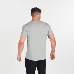 T-shirt en vrac 100% coton peigné multicolore personnalisé de haute qualité pour Fitness, Sport, ourlet incurvé - Product Image 3