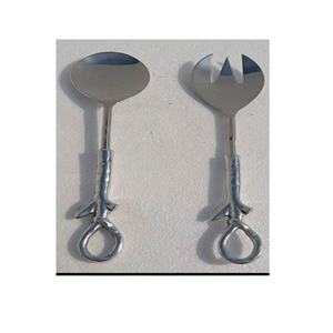 Top qualité couleur argent et argent acier métal décoration mariage élégant grand fantaisie Unique décoration couverts ensemble à vendre - Product Image 1