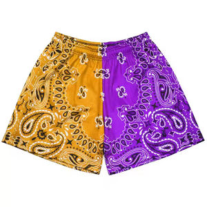 Pantalones cortos de malla de sublimación de poliéster transpirable de verano 100% de calidad personalizada al por mayor de fabricante para hombres con bolsillos al por mayor - Product Image 6