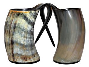 MEJOR CUERNO MUG VIKING BEBER BEER JOG TALLADO BEBER HORNO Taza de vino de búfalo natural en precio al por mayor para Navidad - Product Image 4
