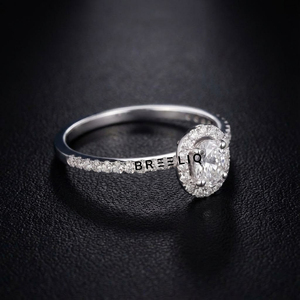 Bague en argent sterling 925 de haute qualité avec moissanite de 2 carats, bijoux de luxe pour mariage et fiançailles, vente en gros - Product Image 4