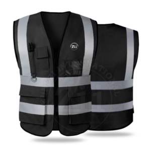 Prix de gros Gilet de sécurité réfléchissant Séchage rapide Polyester respirant Construction Fermeture à glissière Hi Vis Vêtements de sécurité ANSI - Product Image 1